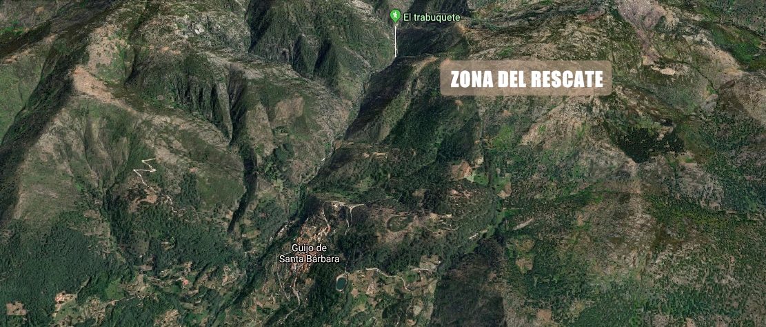 Rescatan a dos personas en el norte extremeño