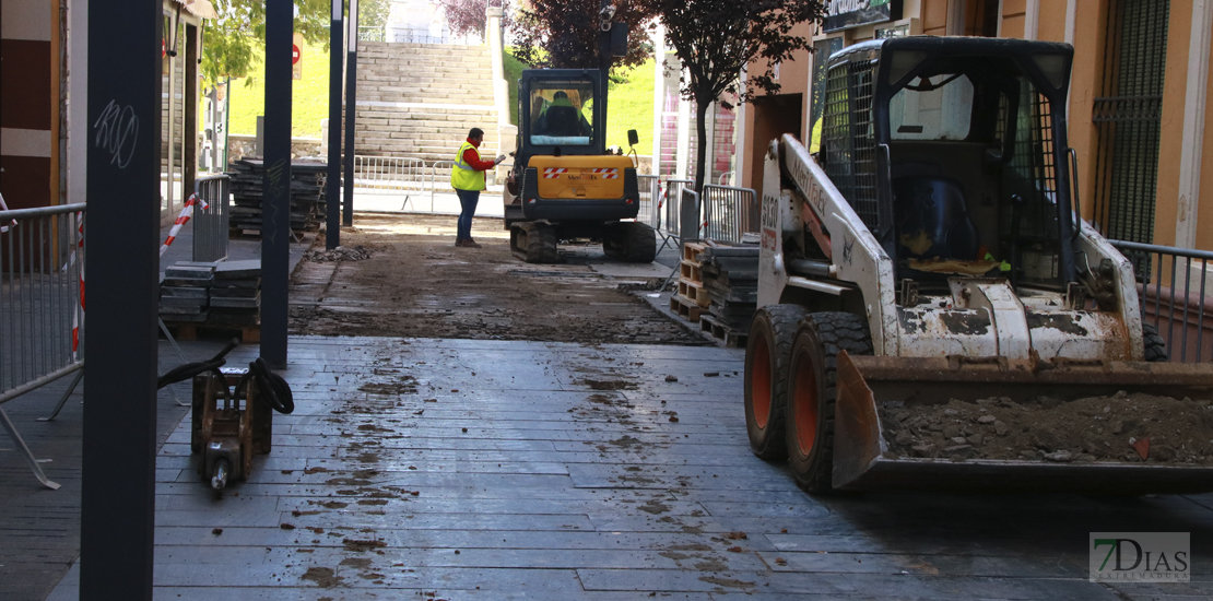 Comienza la reforma de la plataforma única del Casco Antiguo de Badajoz