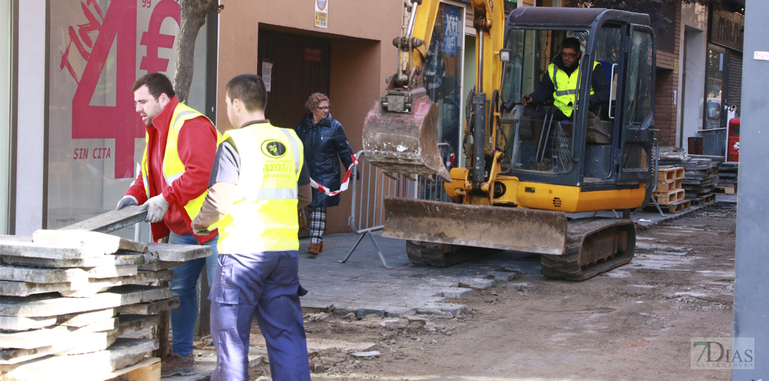 Comienza la reforma de la plataforma única del Casco Antiguo de Badajoz