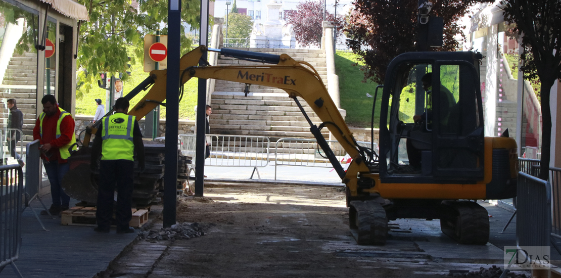 Comienza la reforma de la plataforma única del Casco Antiguo de Badajoz