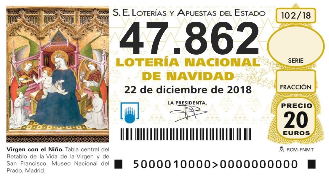 Sale el primer quinto premio de la mañana, 47.862