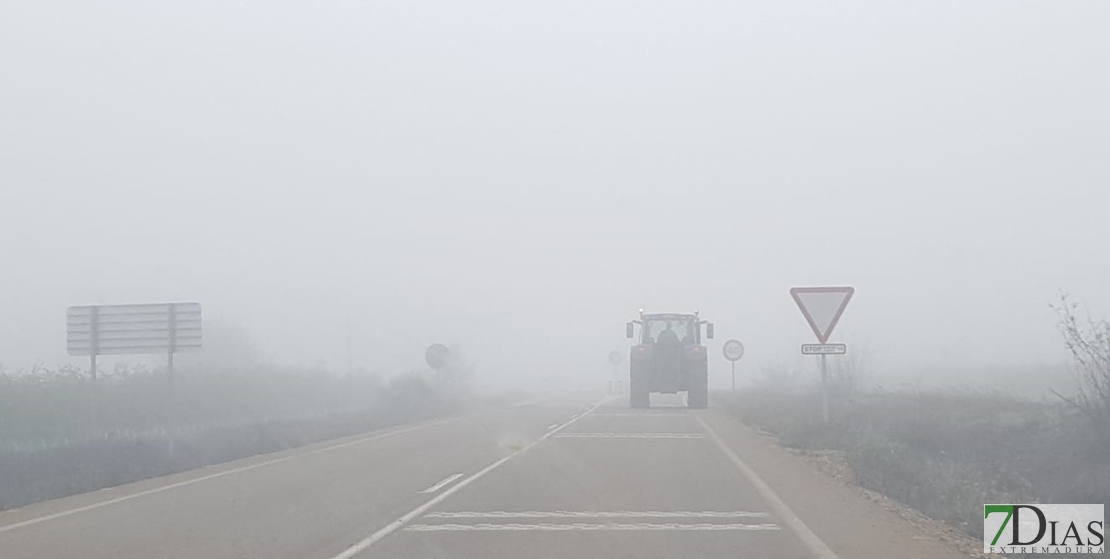 Las Vegas del Guadiana en aviso amarillo durante dos días por niebla