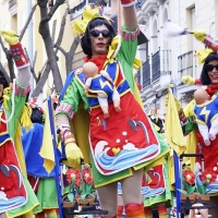 Musas, reinas, reyes y la cantante Merche en el carnaval de Don Benito