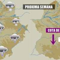 La cota de nieve bajará de los 1000 metros la próxima semana