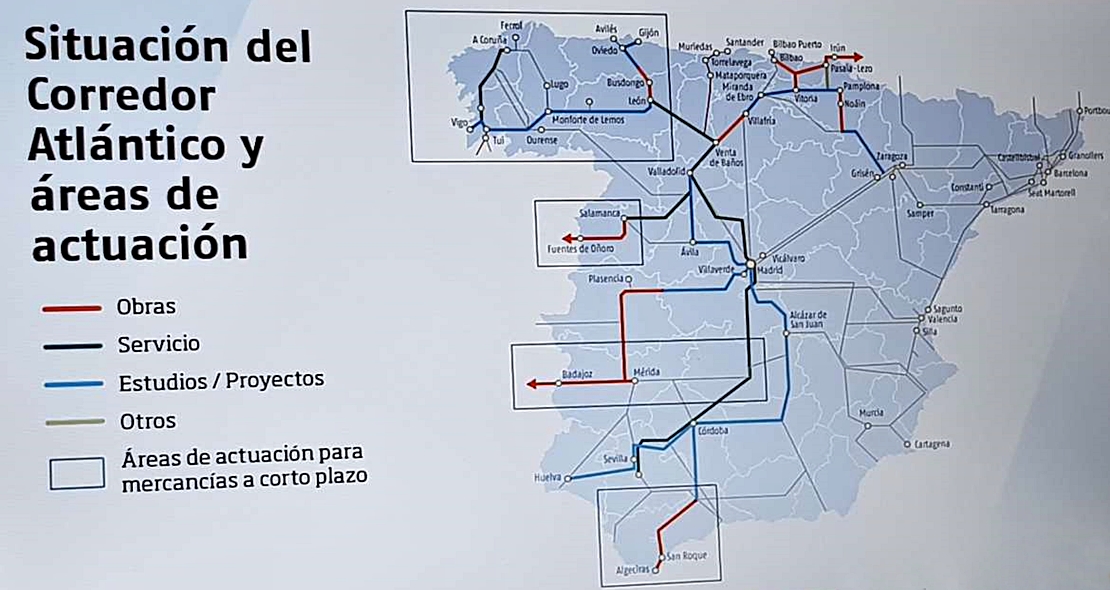 Un 30% del Corredor Atlántico está por ejecutar sin plazo definido