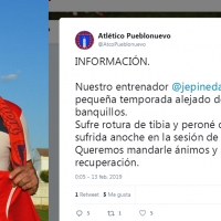 Un jugador del Pueblonuevo lesiona de gravedad a su entrenador