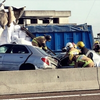 Imágenes del accidente en la autovia A-5