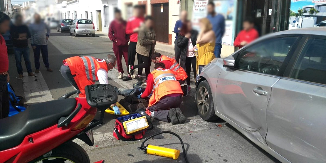 Herido en un accidente en Almendralejo