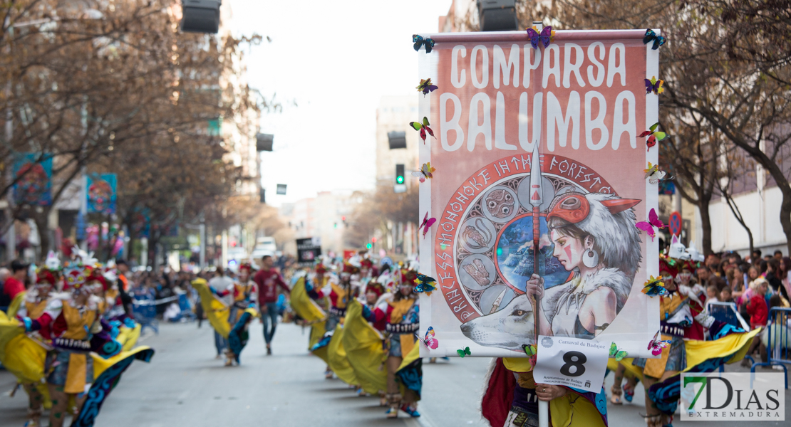 Gran nivel en el desfile de comparsas infantil del Carnaval de Badajoz