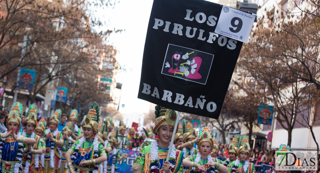 Gran nivel en el desfile de comparsas infantil del Carnaval de Badajoz