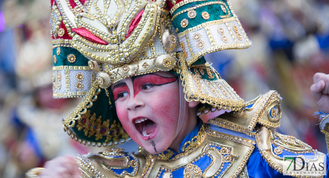 Gran nivel en el desfile de comparsas infantil del Carnaval de Badajoz