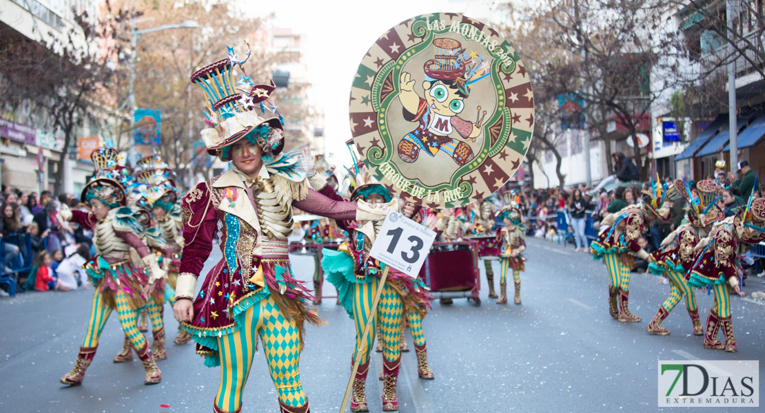 Gran nivel en el desfile de comparsas infantil del Carnaval de Badajoz