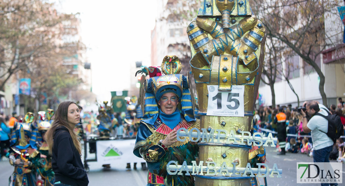 Gran nivel en el desfile de comparsas infantil del Carnaval de Badajoz