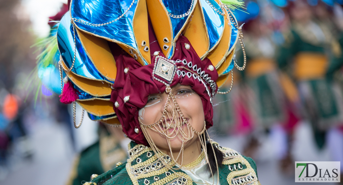 Gran nivel en el desfile de comparsas infantil del Carnaval de Badajoz