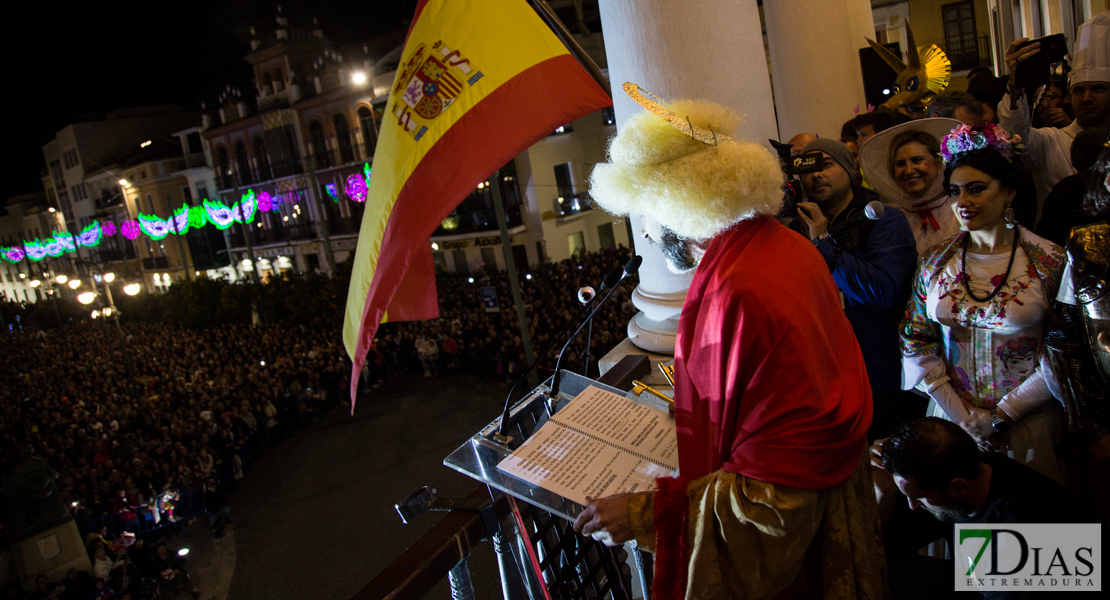 Pregón de Tejero que abre el Carnaval de Badajoz 2019