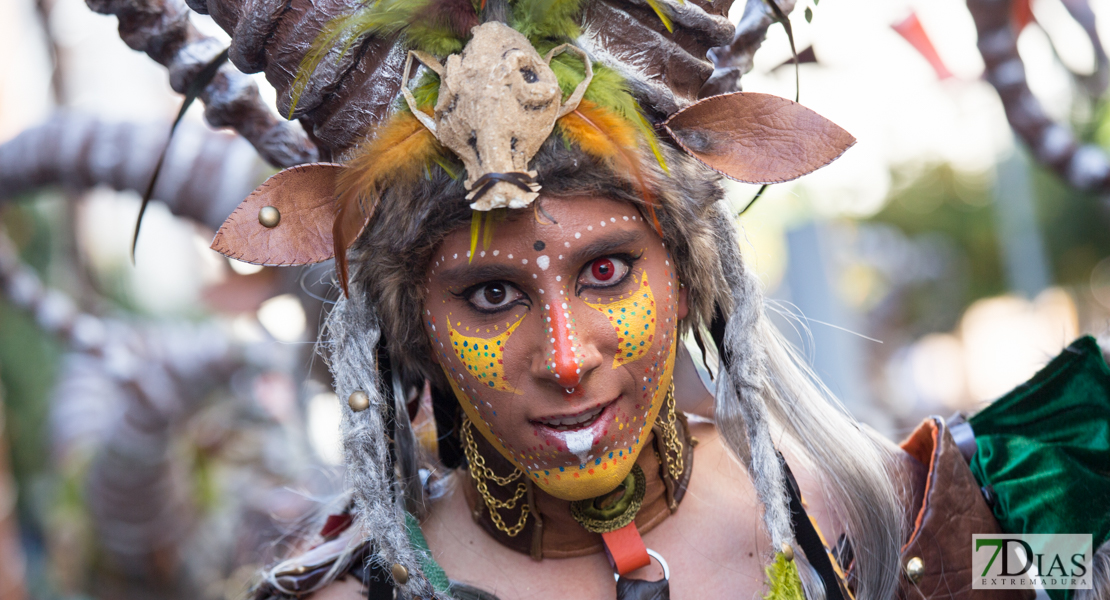 Los mejores primeros planos del gran desfile de comparsas en Badajoz