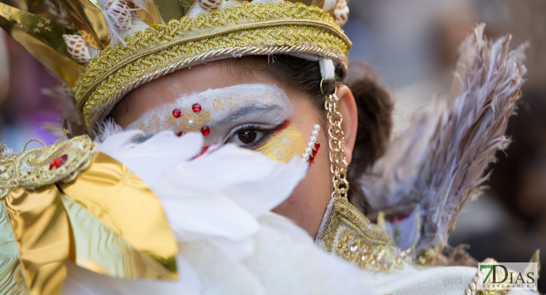 Los mejores primeros planos del gran desfile de comparsas en Badajoz