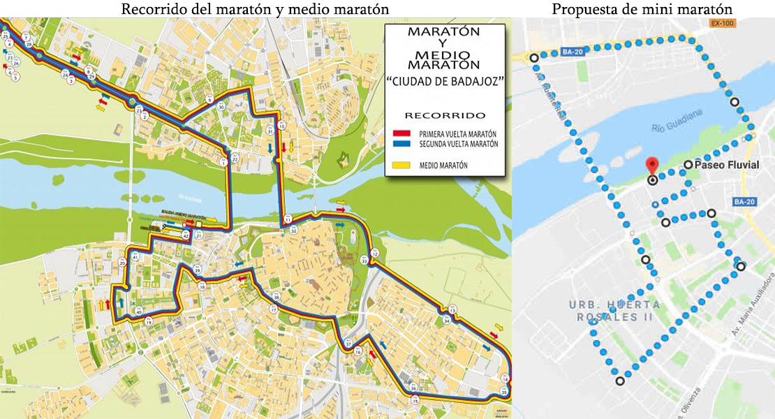 Proponen organizar en Badajoz una mini maratón de carácter festivo