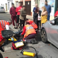 Herido en un accidente en Almendralejo