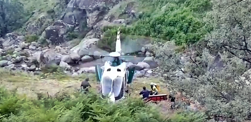 La Guardia Civil rescata a un barranquista en el término municipal del Jerte