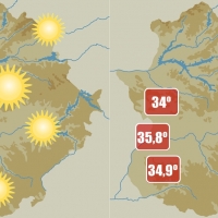 Badajoz registra la temperatura más alta de España