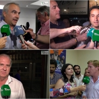 Primeras declaraciones de los candidatos en Badajoz tras los comicios