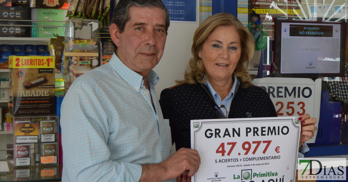 La Primitiva deja otro gran premio en Extremadura