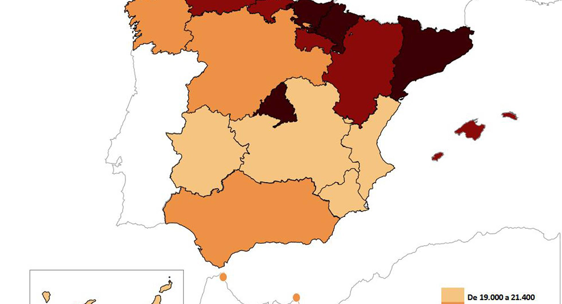 El salario más frecuente en España: 17.482 euros