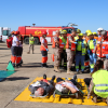 Simulacro de accidente aéreo en la base Talavera la Real