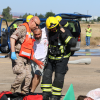 Simulacro de accidente aéreo en la base Talavera la Real