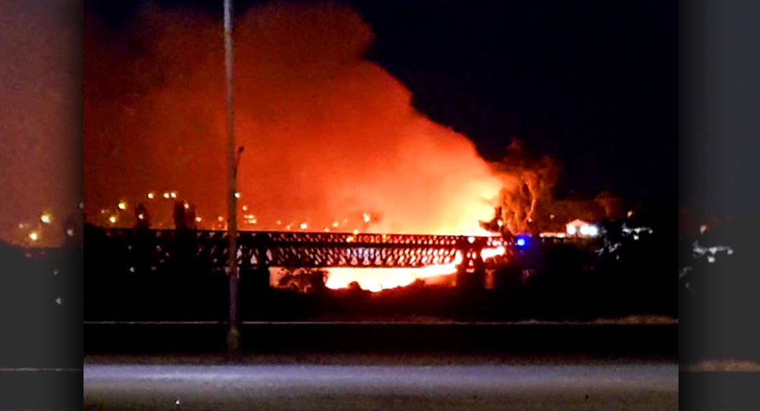 Incendio de madrugada en Mérida