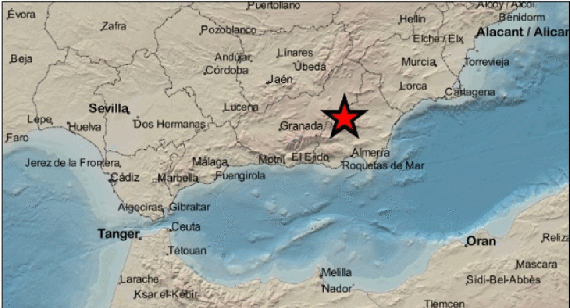 Un terremoto sacude Almería