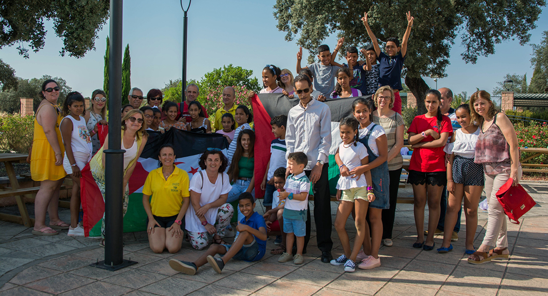 Un grupo de niños saharauis visitan la Diputación de Badajoz