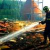 Incendio con siete focos cerca de Villalba de los Barros