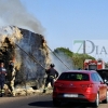 Sale ardiendo un camión en la Nacional 432 (Badajoz)