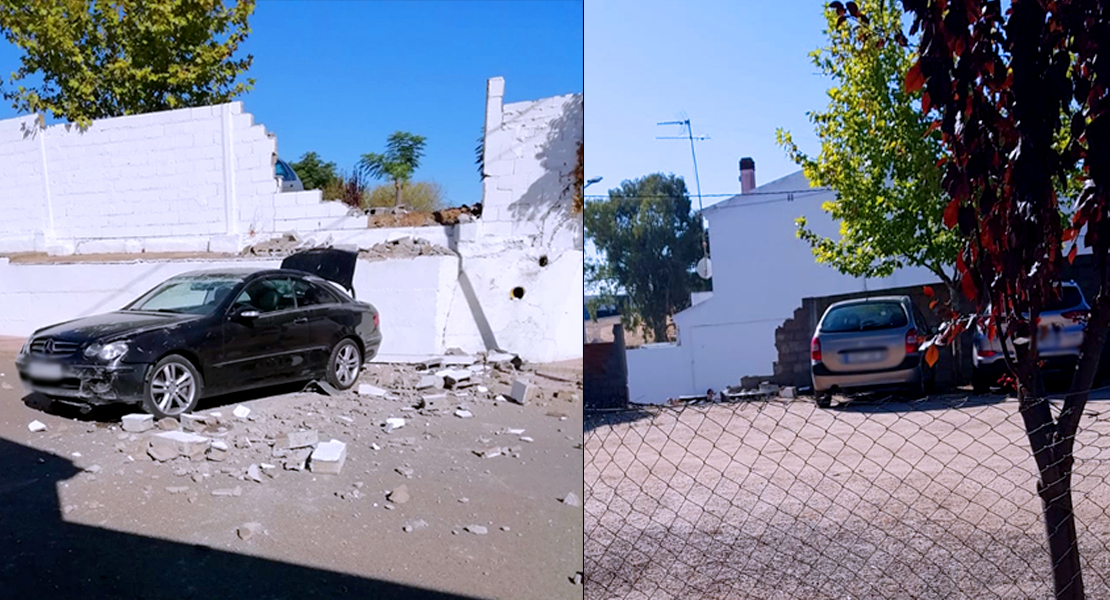 Una profesora se descuida y empotra su coche contra un muro en Santa Marta