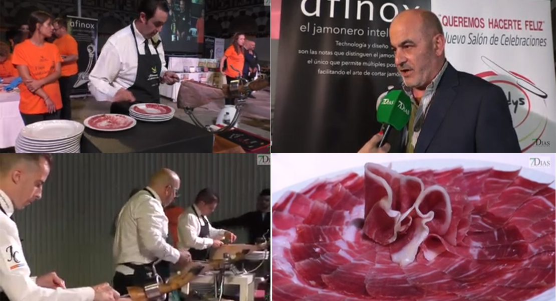 La Plaza Alta de Badajoz acoge el V Concurso de Cortadores de Jamón