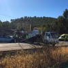 Tres heridos graves tras un accidente en el cruce de Los Santos de Maimona