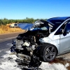 Tres heridos graves tras un accidente en el cruce de Los Santos de Maimona