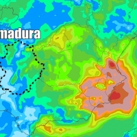 Previsión de acumulados durante el fin de semana