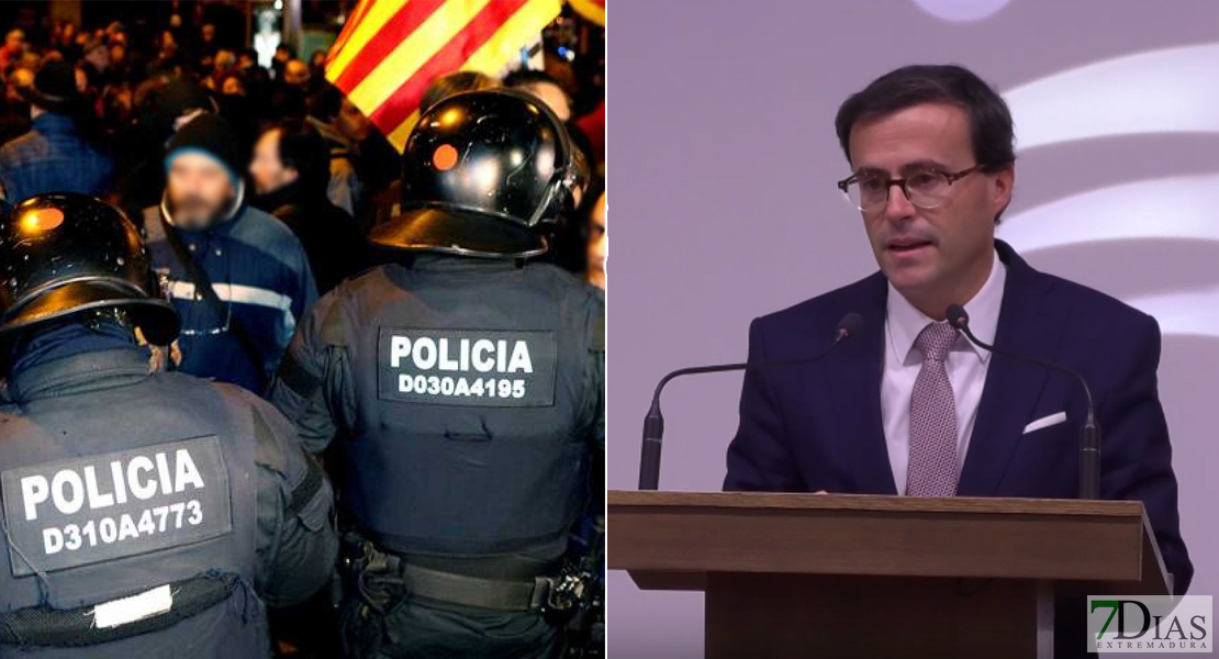 Gallardo manifiesta su apoyo a las Fuerzas y Cuerpos de Seguridad del Estado en Cataluña