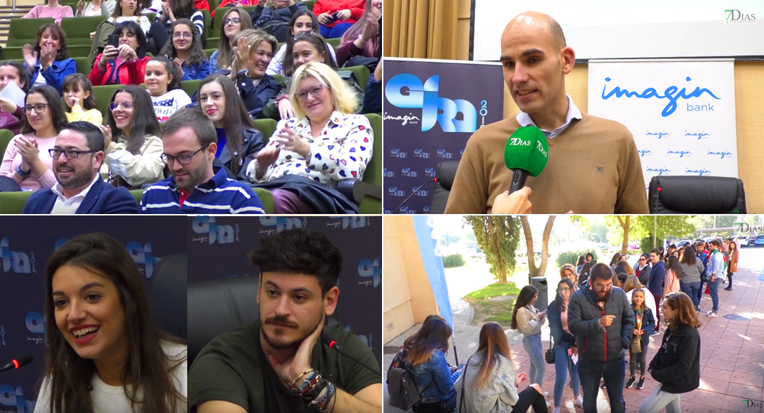 Encuentro entre Ana Guerra y Cepeda con los jóvenes en la UEX antes del concierto en Don Benito