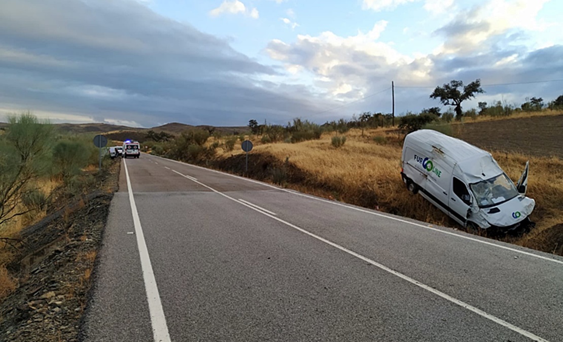 Accidente de tráfico en la carretera BA-080