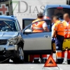 Tres heridos en una colisión en el Polígono El Nevero (Badajoz)