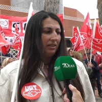 Manifestación de UGT para que se cumpla el convenio laboral y salarial