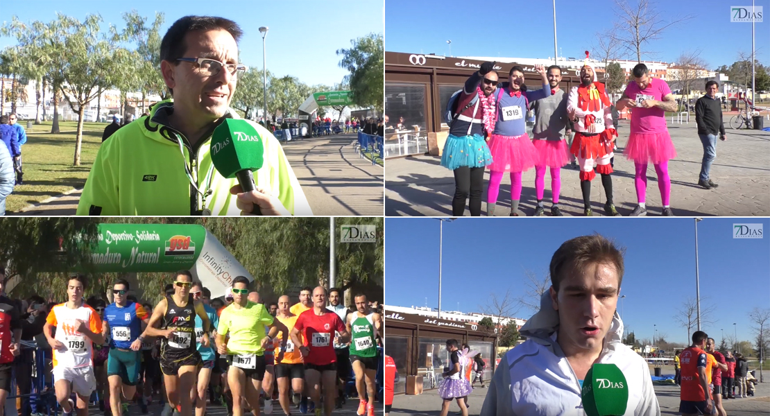 Buen ambiente entre los más de 1.700 participantes de la San Silvestre pacense 2019