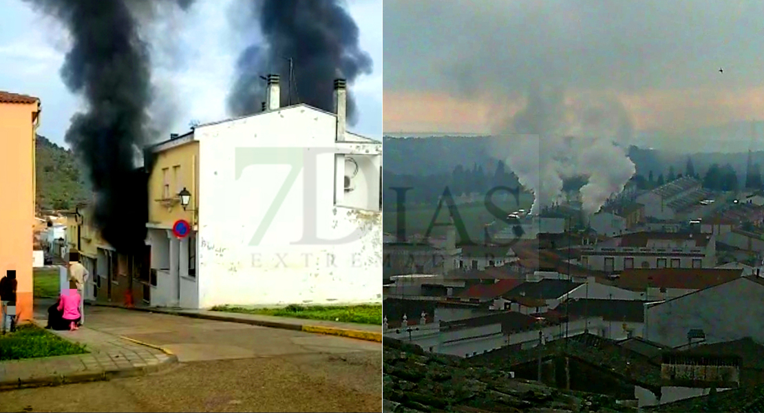 Importante incendio de vivienda en Burguillos del Cerro