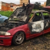 GALERÍA - Estado del coche calcinado en el Campillo (Badajoz)