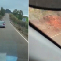 Impactante vídeo de un accidente en una carretera extremeña