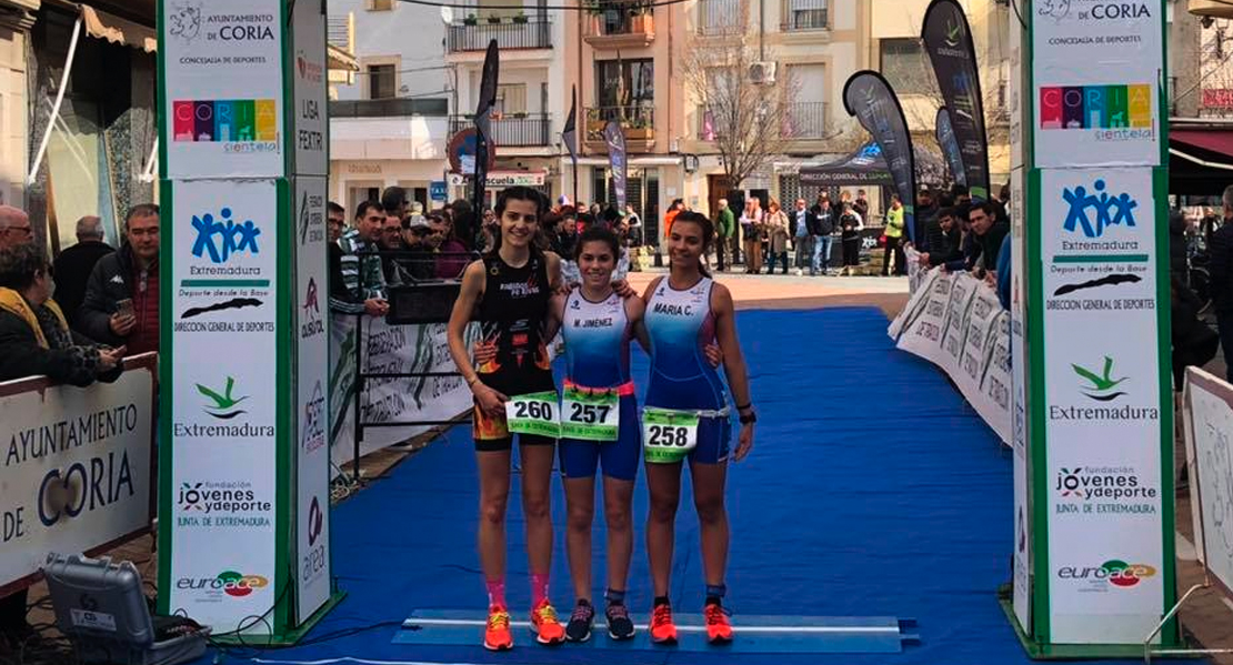 Miguel Blanco y Marta Jiménez ganan el I Duatlón Ciudad de Coria